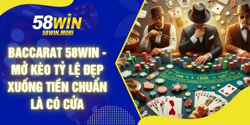 Baccarat 58WIN - Mở Kèo Tỷ Lệ Đẹp Xuống Tiền Chuẩn Là Có Cửa