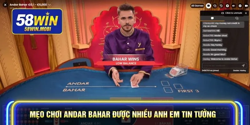 Mẹo chơi Andar Bahar được nhiều anh em tin tưởng
