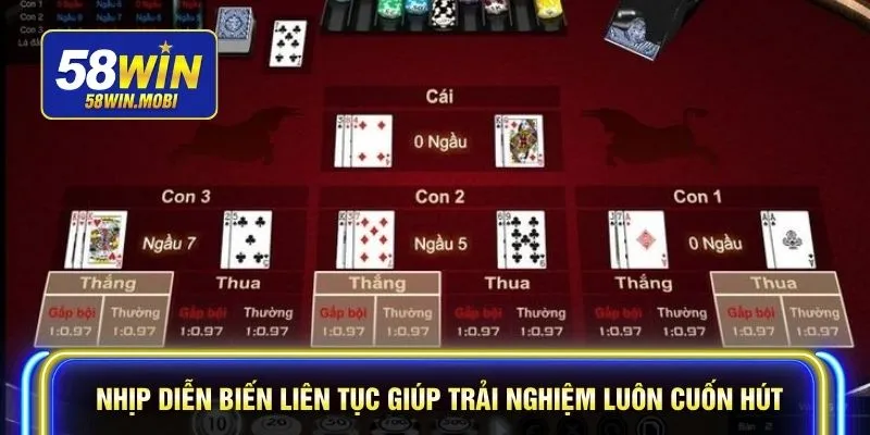 Nhịp diễn biến liên tục giúp trải nghiệm luôn cuốn hút