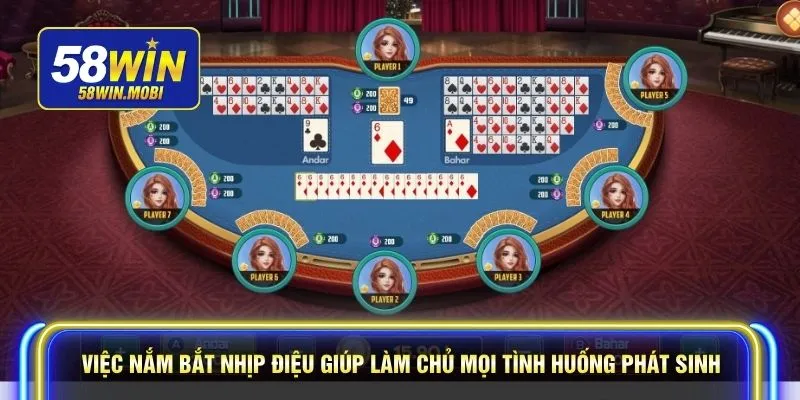 Việc nắm bắt nhịp điệu giúp làm chủ mọi tình huống phát sinh